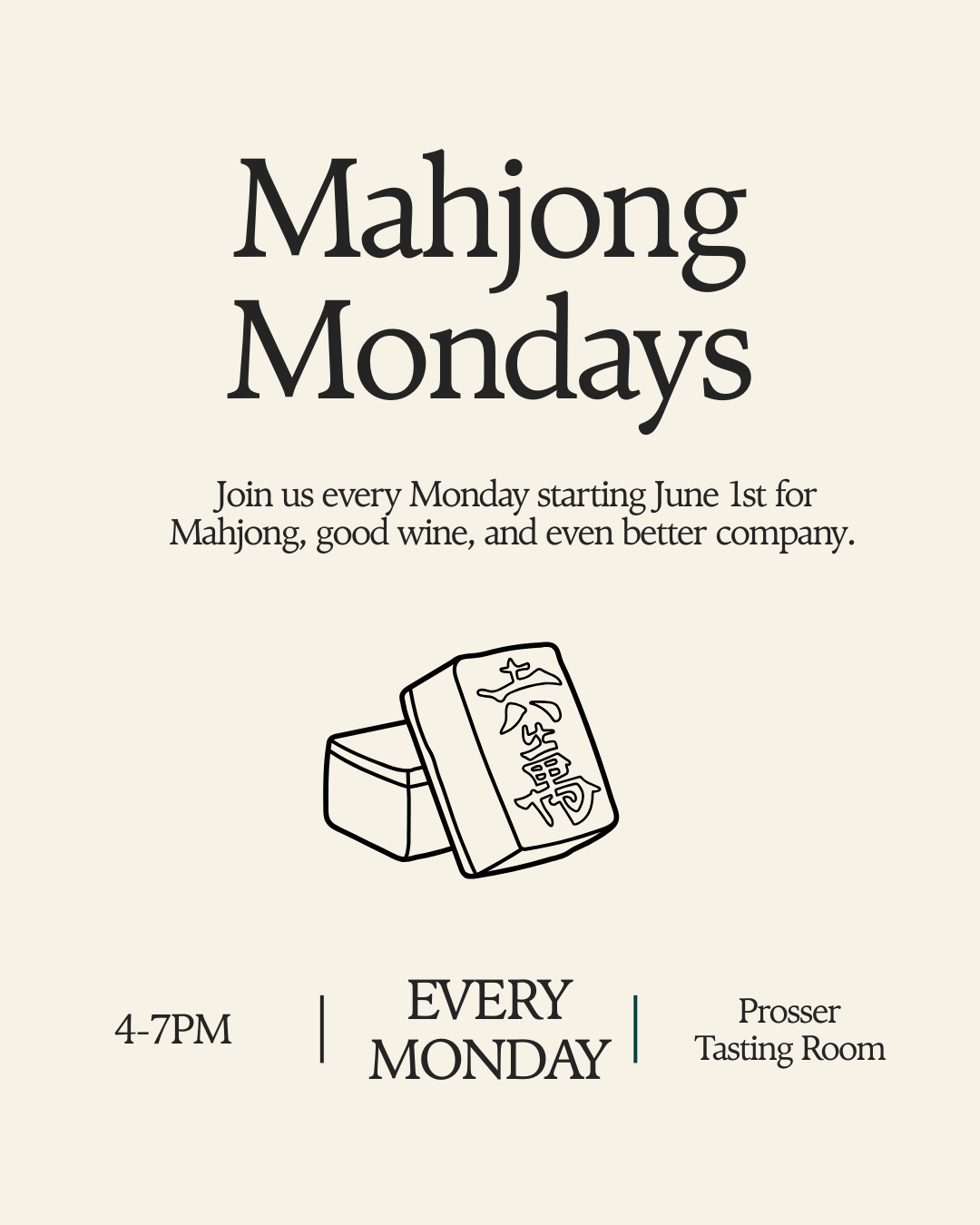 msw event mahjong. prosser. june