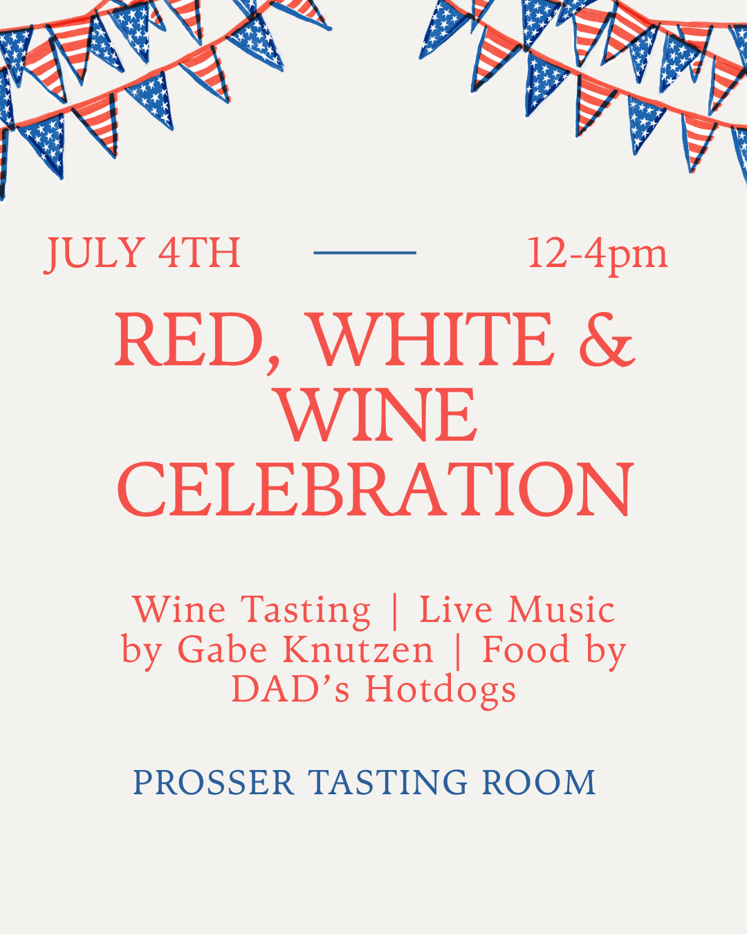 Red, White and Wine Celebration