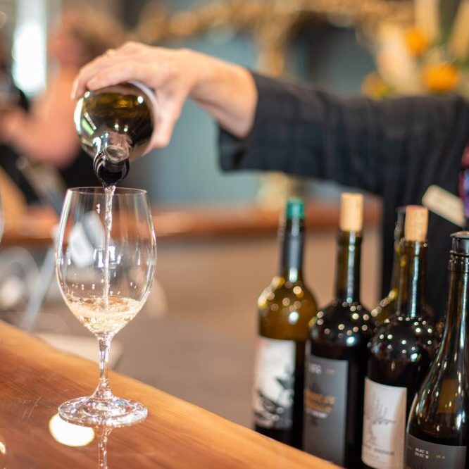 pouring wine